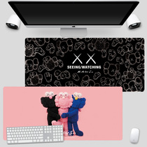Creative Kaws Sesame Street super large mouse pad large table pad small office keyboard pad computer pad thick customization