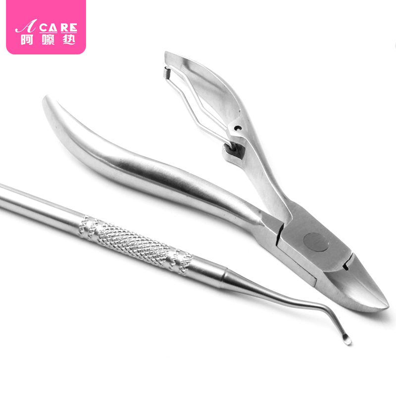 Nail polisher Stainless Steel Repi Tools Clean Chia Gou Dirt Chia Gou Spoons Dead Leather Fork Nail Filing Hawk Nail Clippers