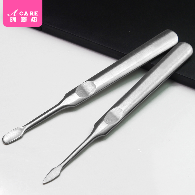 Stainless Steel Dead Leather Fork Die Leather Hand Nail Nail Meme Instrumental kit Go to keratinocknife V type shovel dead leather push