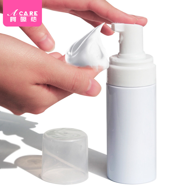 Mousse Bubbling Bottle Bubbler Wash Face Milk Shampoo Bubblemaker Press Head Portable Foam Bottle Shake Soundtrack