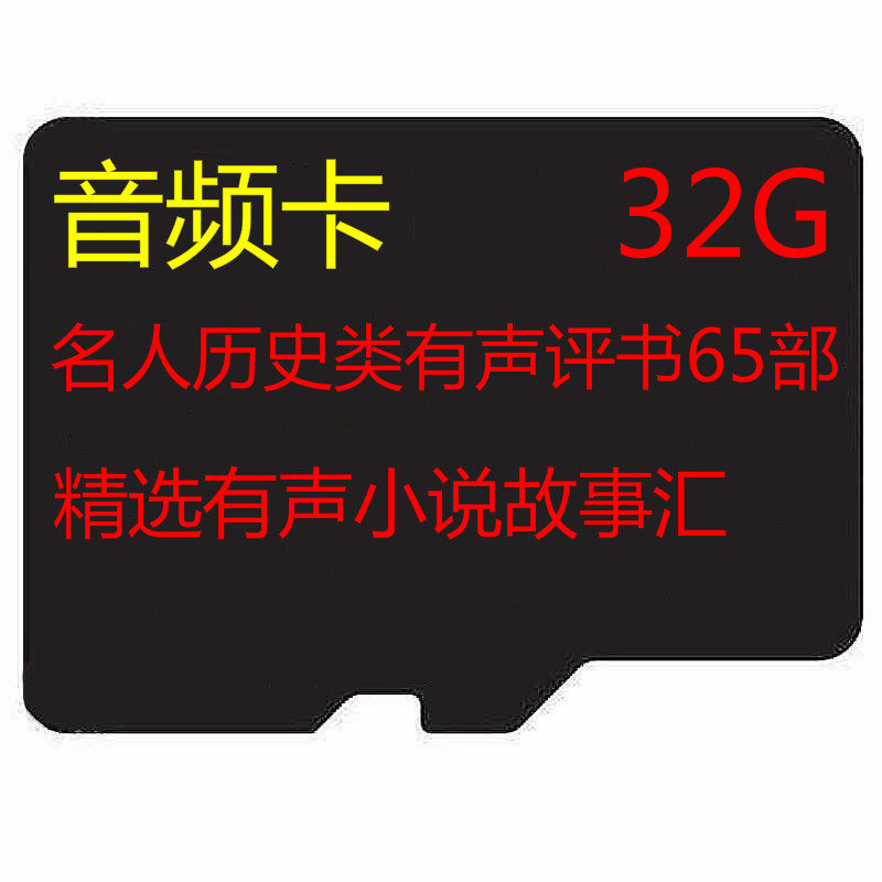 32G Talking Fiction Memory Card Audio mp3 Characters Documentary historical story reviews On-board Sound TF Card