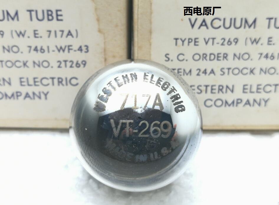 (West Electric Original Factory Non-Dynasty Works) New seal United States WE West Electric 717A 6SJ7 6J8P 5693 vacuum tube