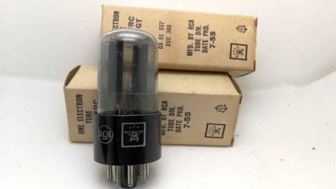 50s New original box eagle standard selected US RCA 6SL7 6N9P 5691 ECC35 vacuum tube