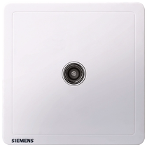 Siemens TV socket panel elegant white 86 type household TV cable single socket socket concealed installation