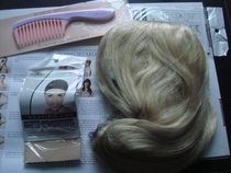 United States imported wig Wigsbuy new front lace golden hair imported high temperature silk chemical fiber wig headgear