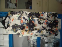 Large size womens clothing printed sleeveless round collar dress 4XL spot one physical shoot clear cabin loss