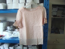 Womens chiffon short sleeve round neck shirt L size Spot 1 piece of physical shooting clearance loss 27 yuan