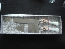 Wedding wedding arrangement bridegroom bride doll --- elegant wedding cake cutting cake knife shovel 165 yuan