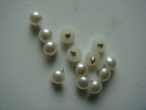 White pearl button semi-round mushroom pearl button 8mm fashion button sweater buckle for decoration