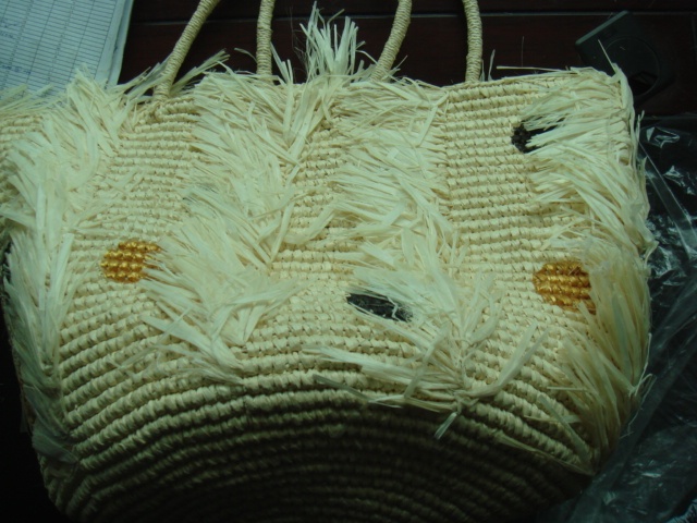 Authentic Sensistudio Straw-Woven Women's Bag, Beach Vacation Handbag, In-Stock, Real Product Photos, Clearance Sale at a Loss