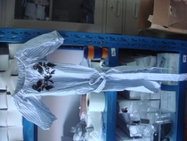 Womens striped round neck dress S-size spot shooting clearance a discount of 22 yuan