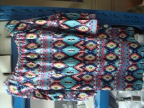 Large size womens sleeve printed round neck shirt in kind of real shooting reward new and old buyers discount price 23 yuan