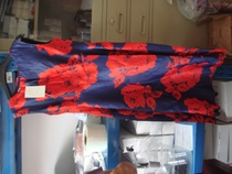 Clear warehouse losing money for sale of womens printed round collar dress with dress for a M yard spot physical shooting RMB32