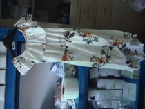 Printed Bubble yarn one-piece dress One S yard spot physical shooting Qingkura sold at a loss of RMB28