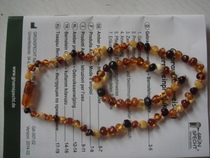 Germany GRUN SPECHT children natural amber necklace bracelet baby teething good original counter goods