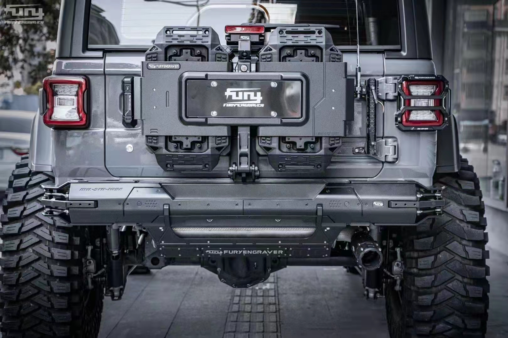 18 -- 21 FURY Shepherd JL rear bumper Anti-bumper rear bumper new jl awakens the front and back of the bar