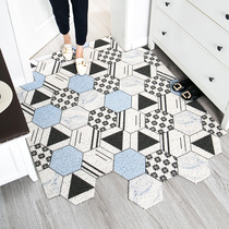 Nordic doormat entrance mat silk ring household non-slip carpet entrance door entrance door net red mat can be cut