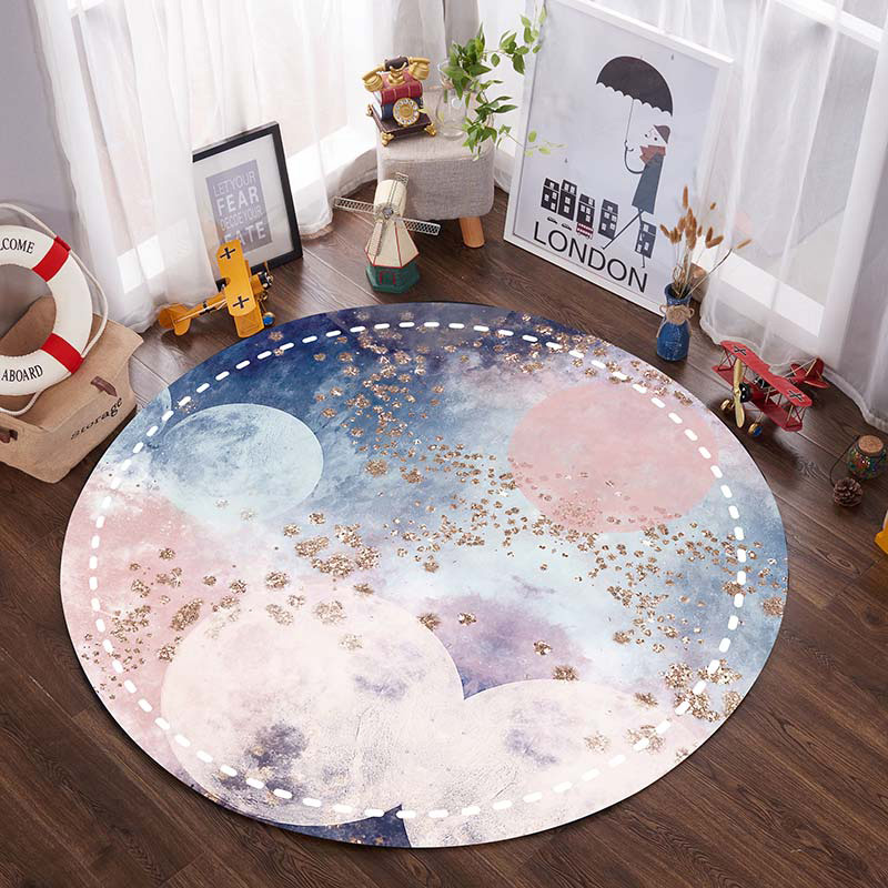 TO-101Northern Europe circular carpet non-slip hanging basket Swivel chair Cushions Simplicity children Computer chair pad Round mat bedroom girl