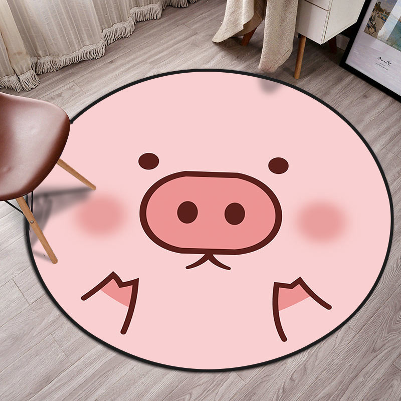To-21 CuteNorthern Europe circular carpet non-slip hanging basket Swivel chair Cushions Simplicity children Computer chair pad Round mat bedroom girl