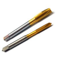 Cobalt-containing titanium plated titanium screw tip screw tap 5 32-32 8-32
