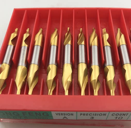 Hongfeng titanium-plated center drill A1 1 5 2 2 5 3 4 5