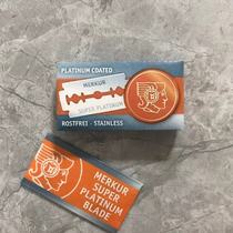 Merkur Germany ultra-platinum platinum coated double-edged razor blades new packaging 10 pieces