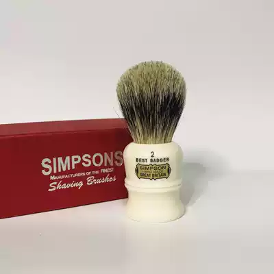British Simpson Duke D2 Best Badger Simpson Duke 2 Classic Pure Badger Hair Shaving Brush