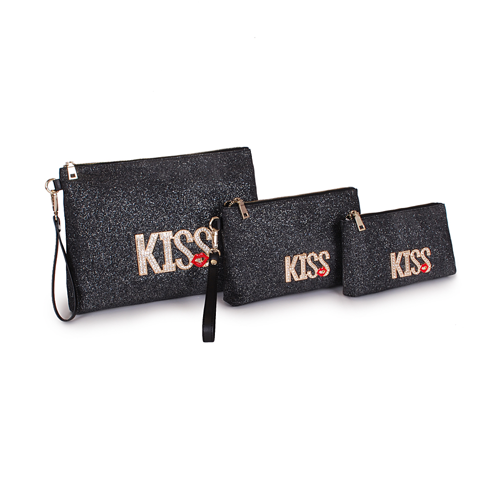 Cloth bag women's new trendy women's handbag handbag kiss diamond red lip clutch small bag mobile phone bag coin purse