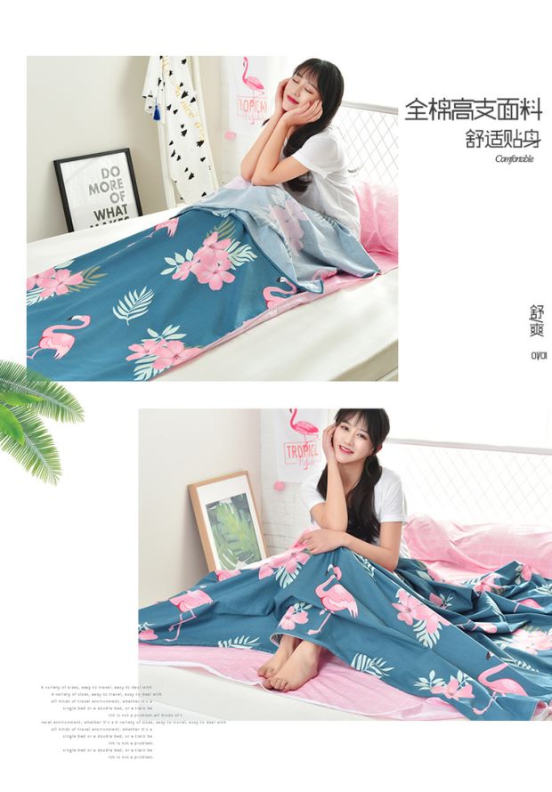 Túi cotton cô lập túi ngủ khách sạn bốn mùa cotton trên tấm vải du lịch chống bẩn chăn - Túi ngủ túi nhộng cho bé