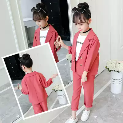 Girls ' suit suit spring 2021 new Korean version of the net red ocean school girl primary school student spring and autumn suit tide suit