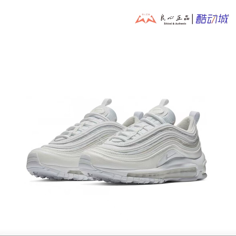 Nike Nike Air Max 97 Retro Men's and Women's Air Cushion Running Shoes 921733-100-104-001 Nike Nike Air Max 97 Retro Men's and Women's Air Cushion Running Shoes 921733-100-104-001