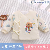 0 to 3 months newborn baby clothes winter start of winter 52 yards of monk uniform with no bones warm and small cotton padded jacket thickened