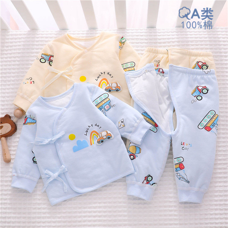 52 yards new baby clothes Winter cotton clothes suit thickened Just born baby Pure cotton Two style monk clothes spring clothes