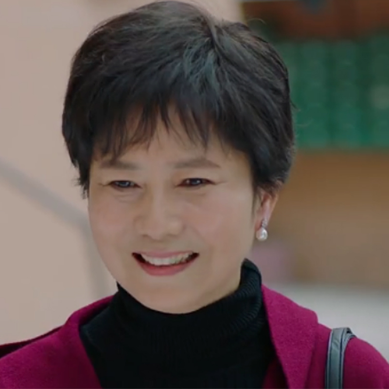 Old man wig female short hair Middle-aged granny wig natural send mom breathable real hair chemotherapy wig set