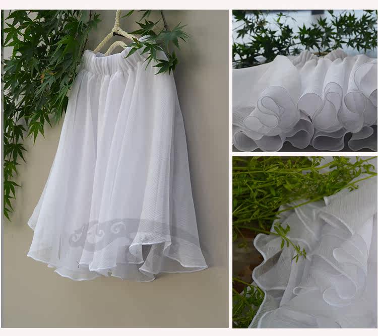 Jupe enfant en mousseline de soie - Ref 2048268 Image 32