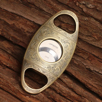 Monsoon double-edged cigar cut stainless steel sharp cut Cuban cigar tool Cigar scissors Smoke boutique