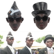Black Lift Coffin Mask Cos Full Face Headgear Costume Prop Funny Shake Sound Live Whole Demagoguery Game Face Mask