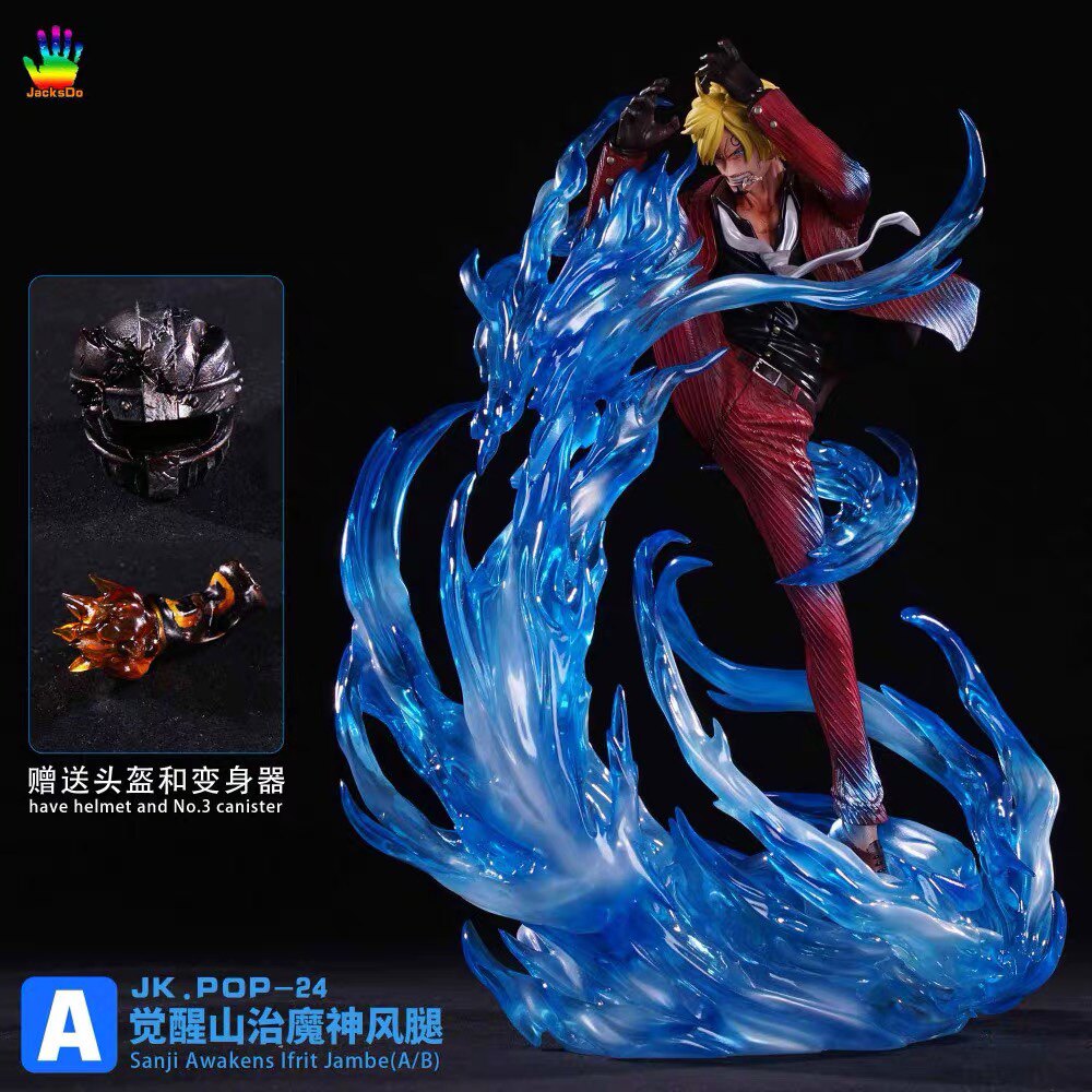 JacksDo Studio One Piece Sanji Awakens Ifrit Jambe Statue Figure