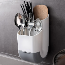 Chopsticks Basket shelf Home wall-mounted tableware chopstick cylinder Kitchen Fitted Spoon Containing Box Drain Creative Chopstick Cage