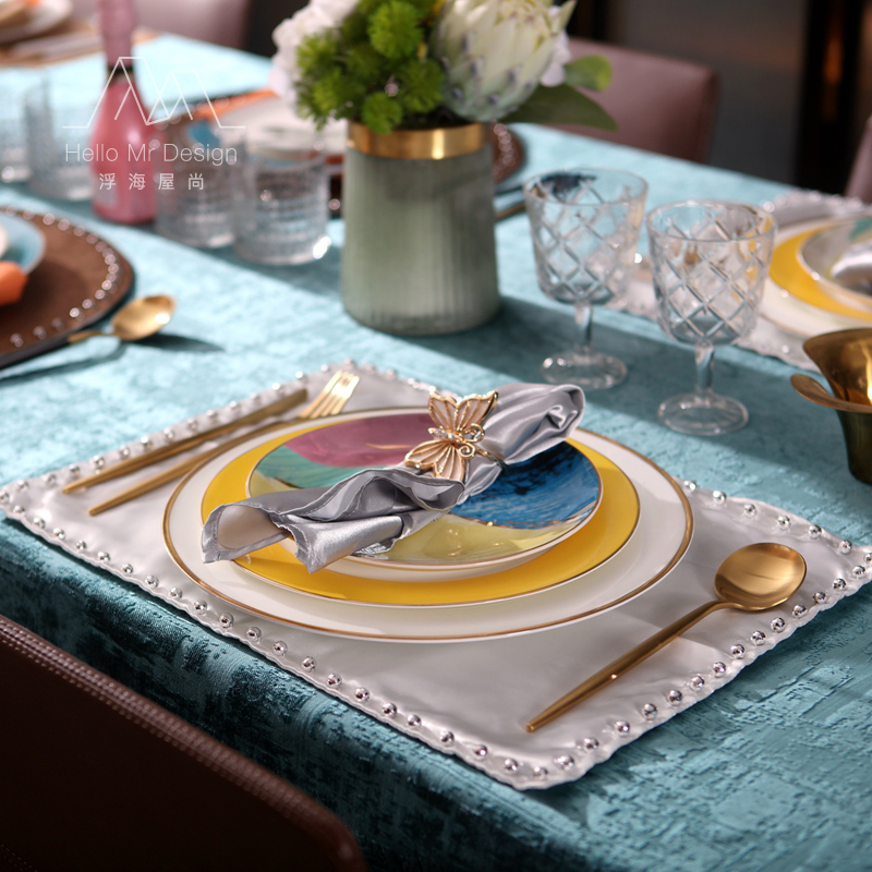 Eurostyle Creativity Light Extravagant Cutlery Sets Phnom Penh West Dinner Plate Knife Fork Spoon Dining Cushion Swing-like Dining Room West Table Furnishing