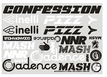 GODANDFAMOUS dead flying frame sticker nnnr MASH CINELLI transfer sticker