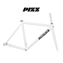 PIZZ T1 frame white single-speed horizontal racing ultra-light aluminum alloy 6069 fixed gear bicycle dead-fly frame