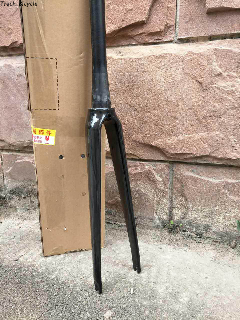 TRACK solid tooth club PISTA dead fly bicycle racing full carbon carbon fiber cone front fork