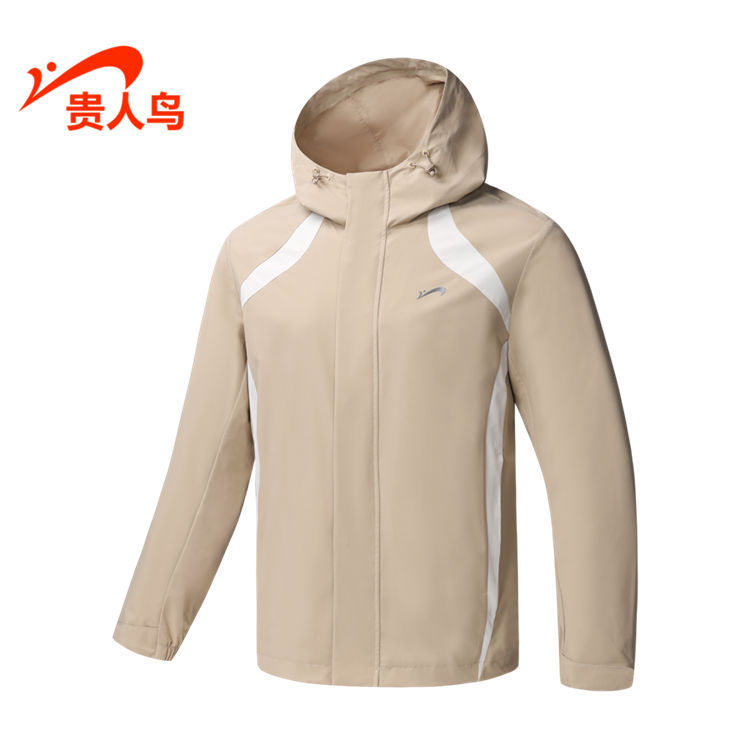 Guirenniao Men's Windbreaker Genuine 2026 Spring New Style Loose Hooded Sports Casual Jacket F1261059