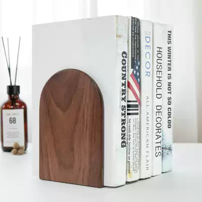 Creative solid wood bookcase Book stand Book holder Book holder Walnut study storage decoration bookshelf board Student teacher gift