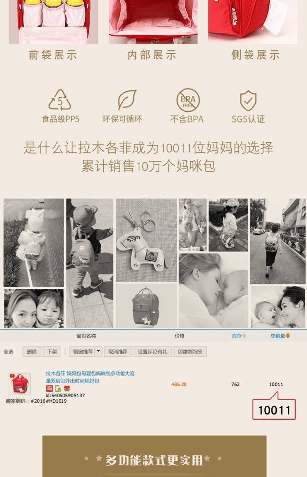 Thời trang công suất lớn Mummy túi xách nữ túi đeo vai du lịch ba lô bà mẹ và trẻ em được sản xuất không thấm nước túi mẹ nylon - Túi / túi Baby bán túi mẹ và bé
