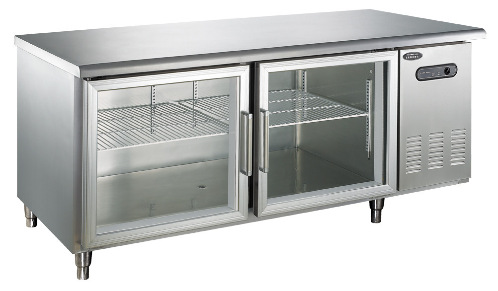 Jinling TZ0 25L2 glass door 1 5m flat table commercial glass door fresh-keeping workbench