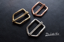 White copper brass handmade texture retro pin buckle Retro heavy design belt buckle 36mm inner diameter