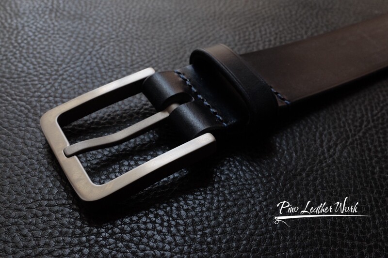 Pure handmade UK Tibetan cyan JE Polished Wax Horse Reins Belt Pure Titanium Super Light Anti Allergy Strap Buckle 34mm Width