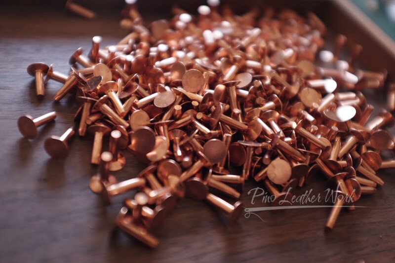 High quality domestic permanently fixed red copper rivet American red bronze bump nail mounting tool